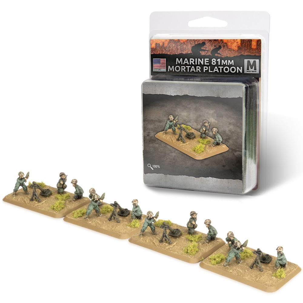 Flames of War WW2: American - Marine 81mm Mortar Platoon