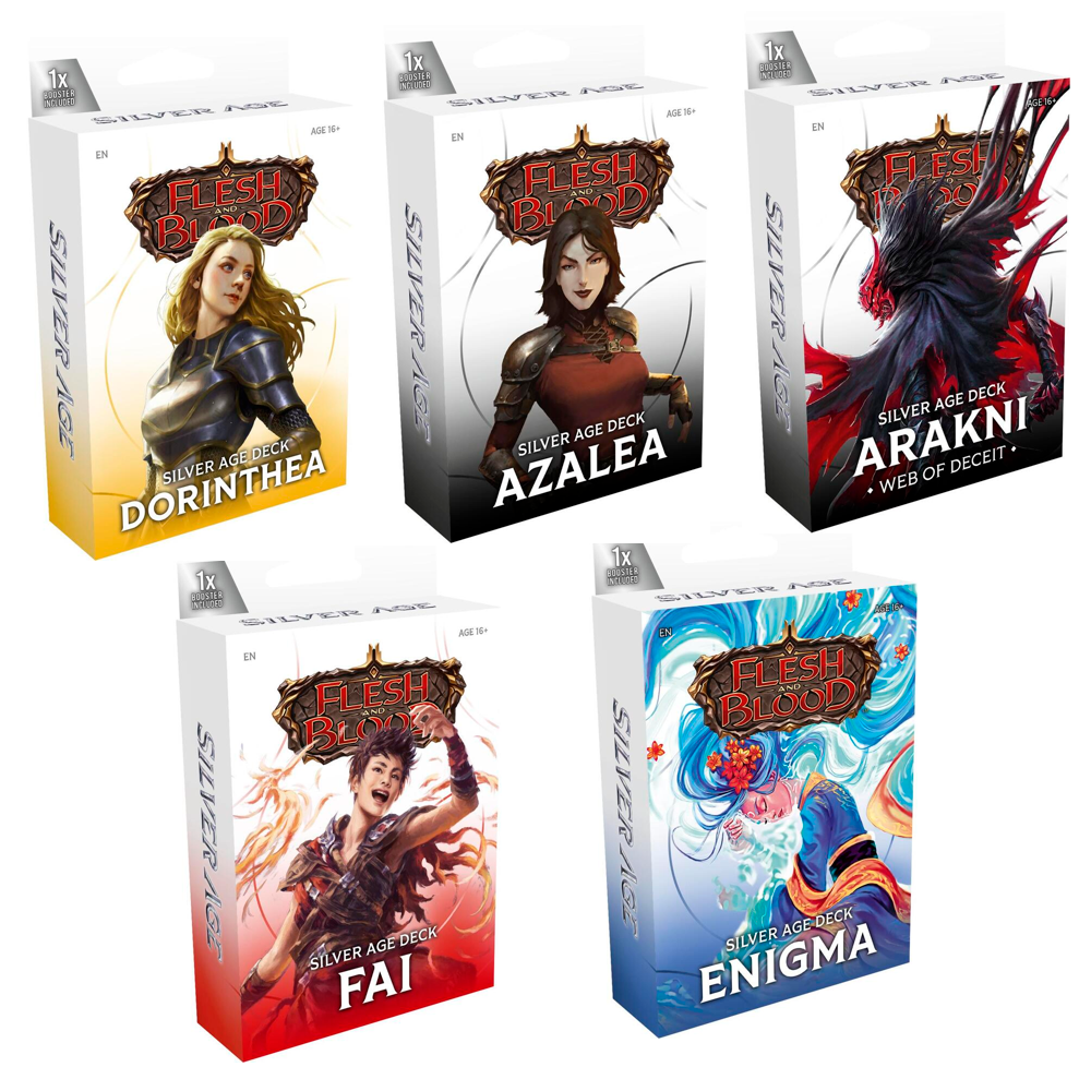 Flesh & Blood TCG: Silver Age Chapter 2 Deck - Set of 5 (New Arrival)