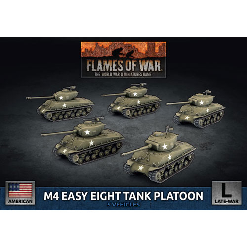 Flames of War WW2: M4 Easy Eight Tank Platoon