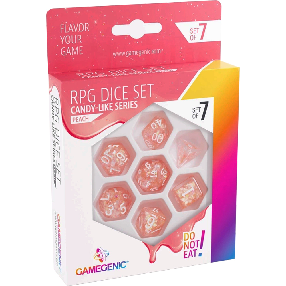 Candy-like Series Polyhedral Set: Peach (7) (Clearance)