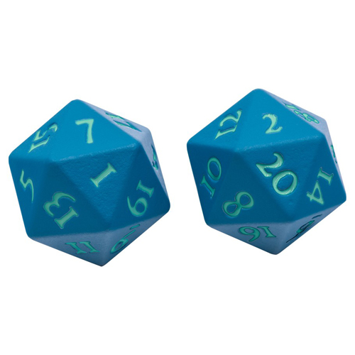 Vivid Heavy Metal d20 Set: Teal (2)