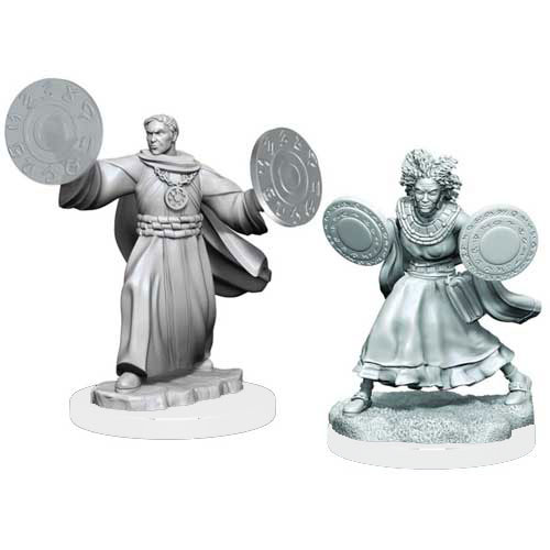 Critical Role Unpainted Minis: W1 Human Graviturgy & Chronurgy Wizards
