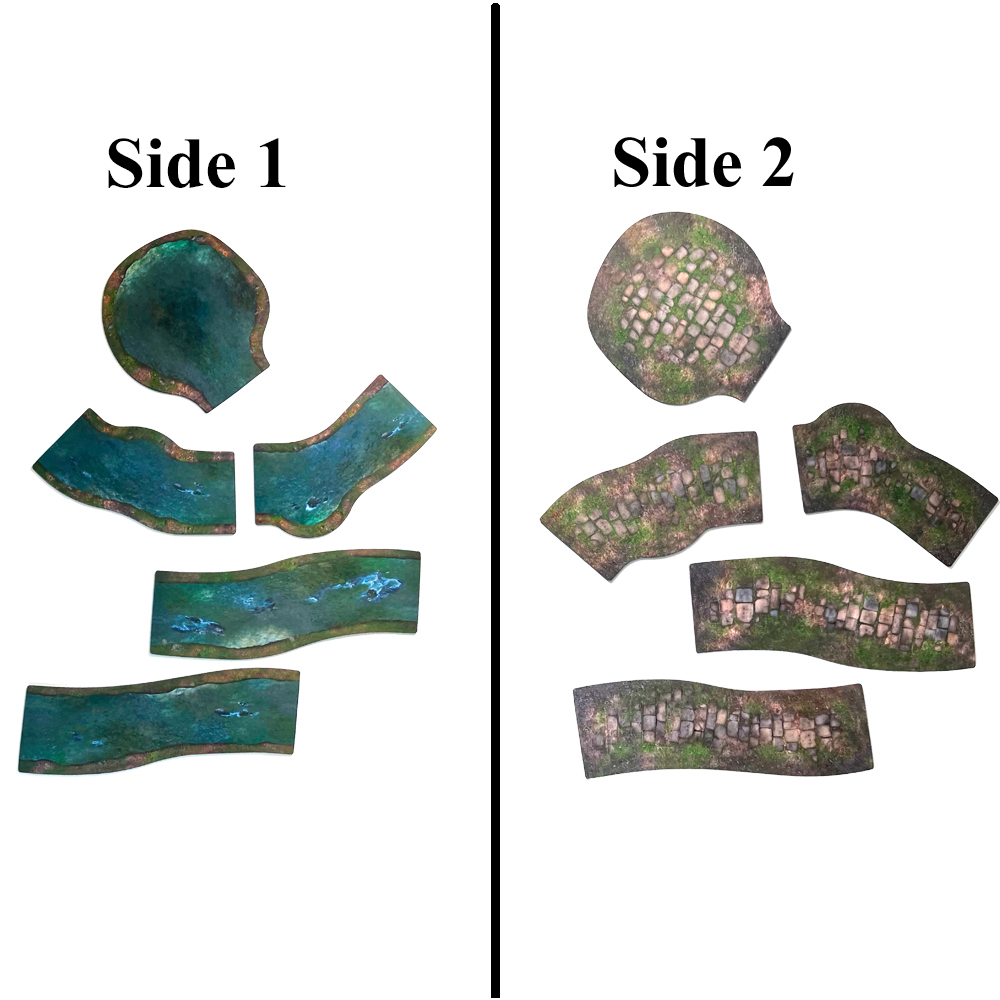 Monster Scenery: Roads & Rivers Neoprene Templates