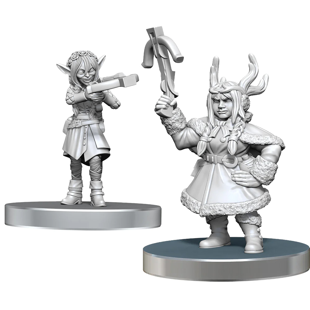 Critical Role Unpainted Minis: Veth Brenatto & Nott the Brave