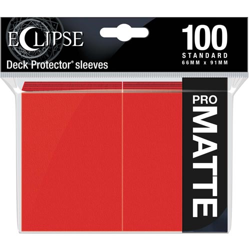 Ultra Pro Sleeves: Eclipse Matte - Apple Red (100)