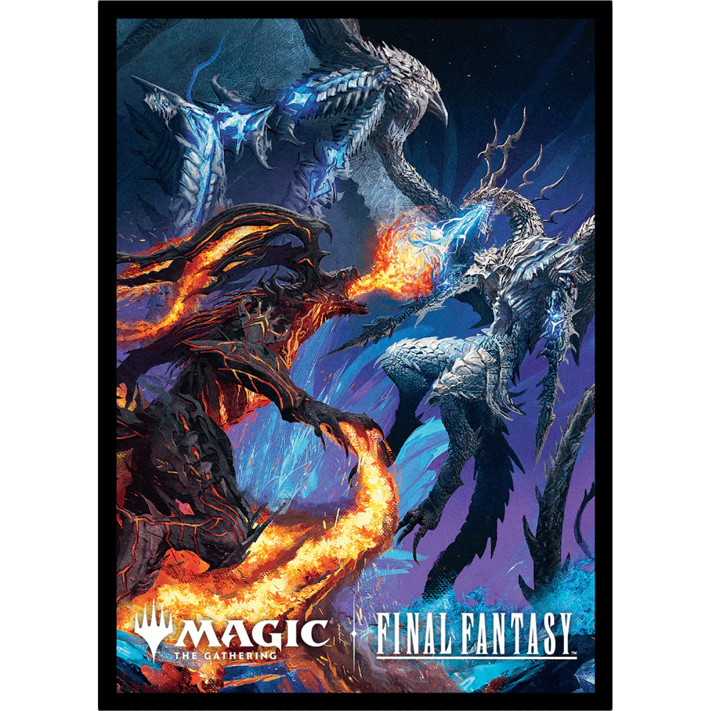 MtG Sleeves: Final Fantasy - Bahamut & Ifrit (100)