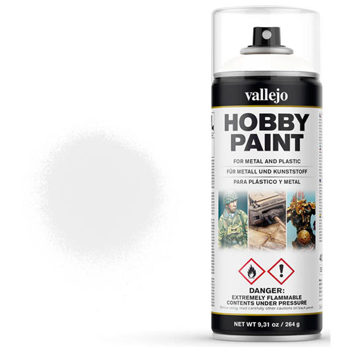 Vallejo Aerosol Surface Primer: White (400ml)