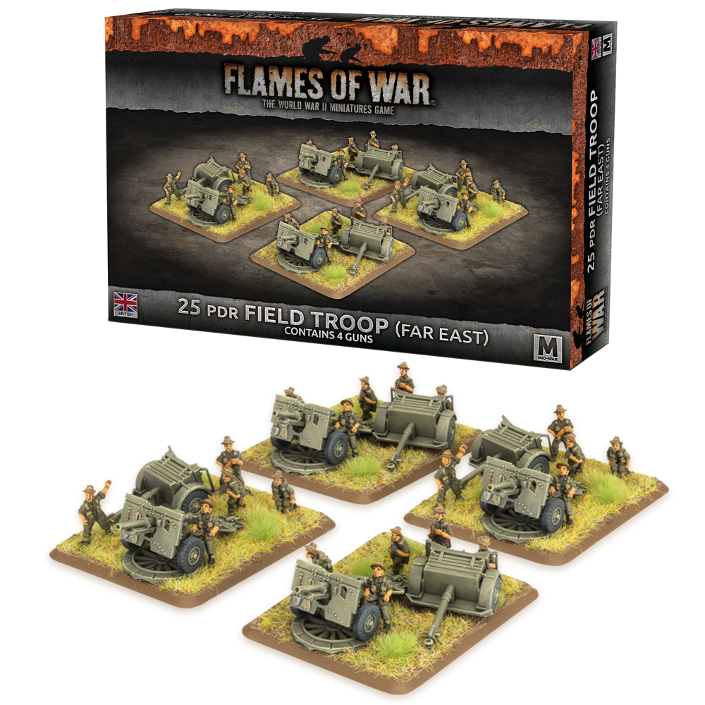 Flames of War WW2: British - 25 pdr Field Troop (Far East)