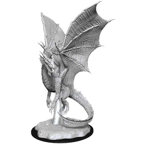 D&D Nolzur's Marvelous Unpainted Minis: W11 Young Silver Dragon