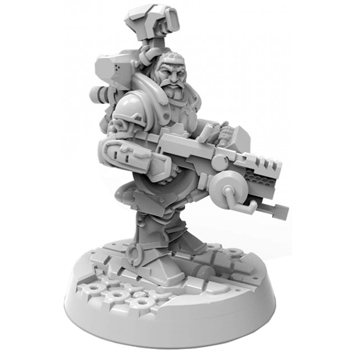 Starfinder Masterclass Miniatures: Dwarf Soldier