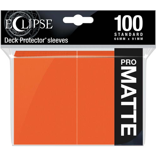 Ultra Pro Sleeves: Eclipse Matte - Pumpkin Orange (100)