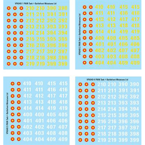 Flames of War: Vietnam - PAVN Decal Sheets (Last Chance)