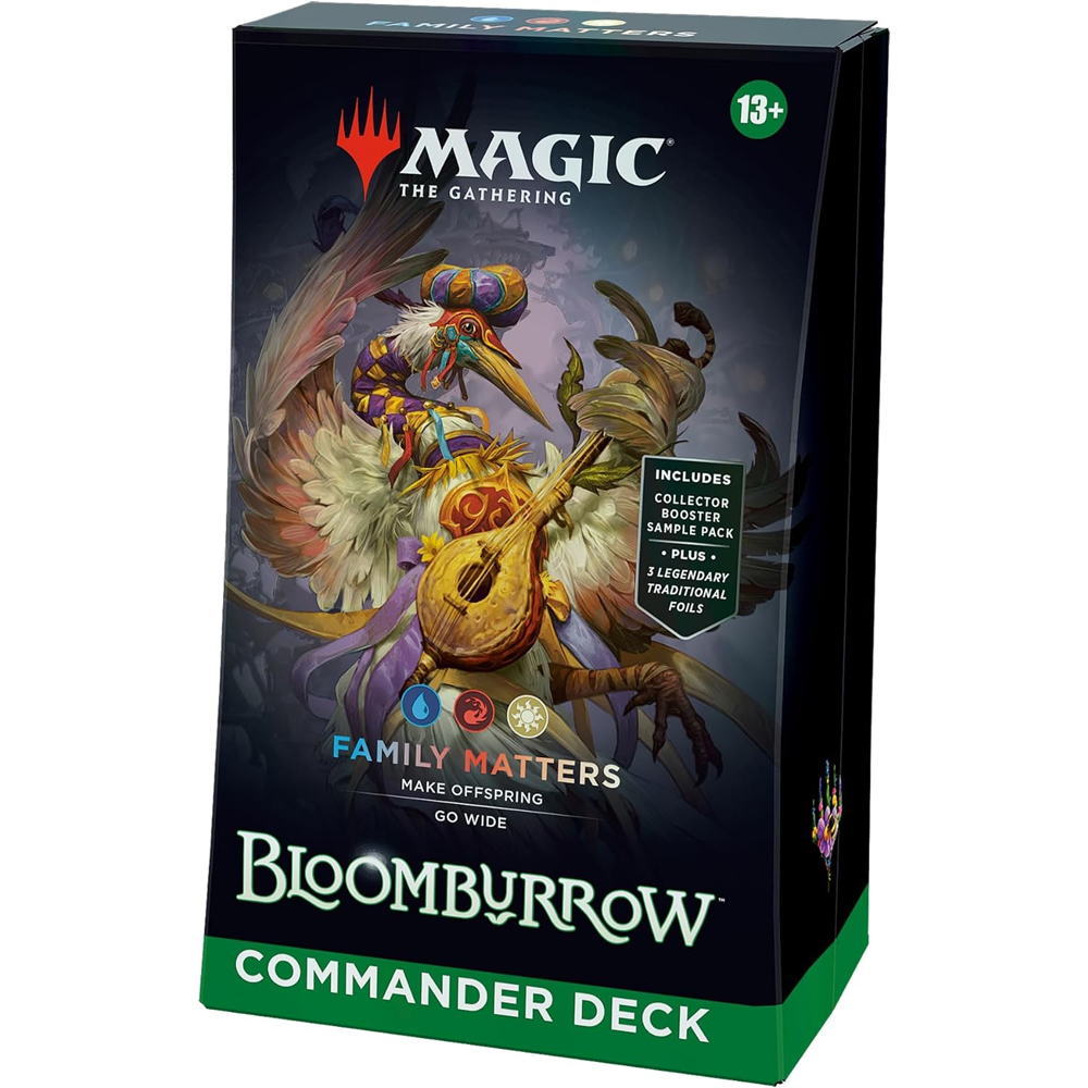 mtg bloomburrow commander deck family matters