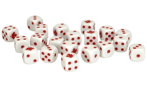 Team Yankee: Canadian Dice Set