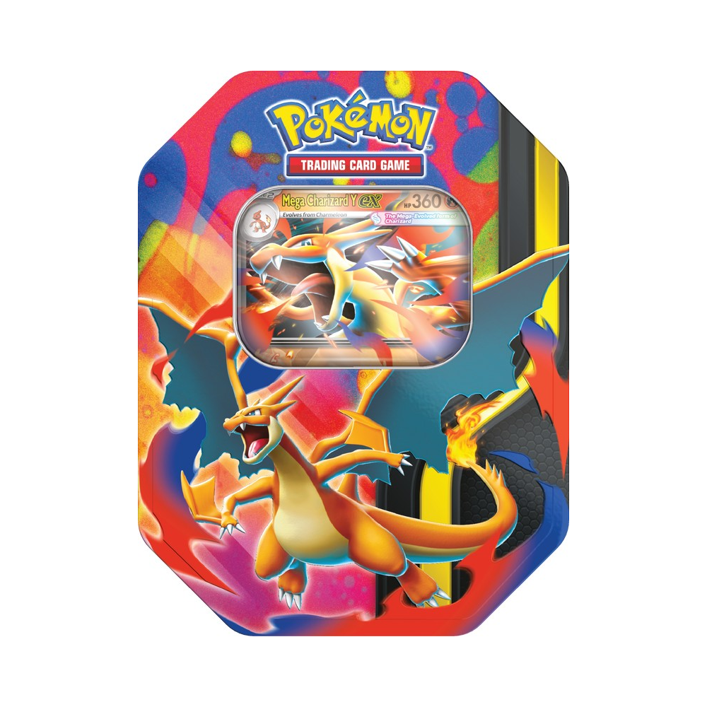 Pokemon TCG: Mega Charizard Tin - Mega Charizard Y ex (New Arrival)