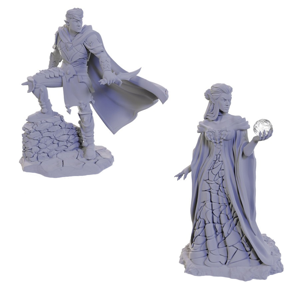 Critical Role Unpainted Minis: W5 Xhorhasian Mage & Xhorhasian Prowler