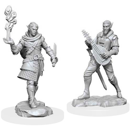 Critical Role Unpainted Minis: W1 Pallid Elf Rogue & Bard