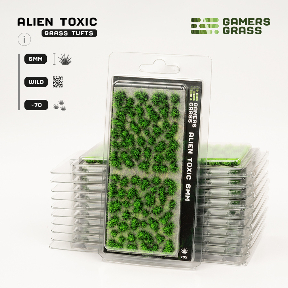Gamers Grass Tufts: Alien Toxic - Wild 6mm