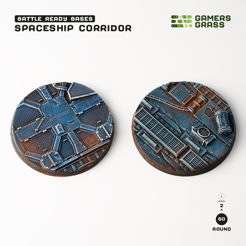 Battle Ready Bases: Spaceship Corridor - Round 60mm (2)