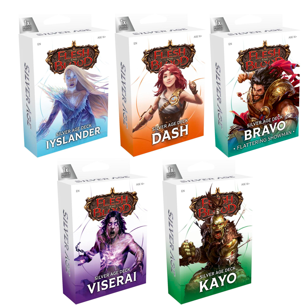 Flesh & Blood TCG: Silver Age Chapter 1 Deck - Set of 5 (New Arrival)