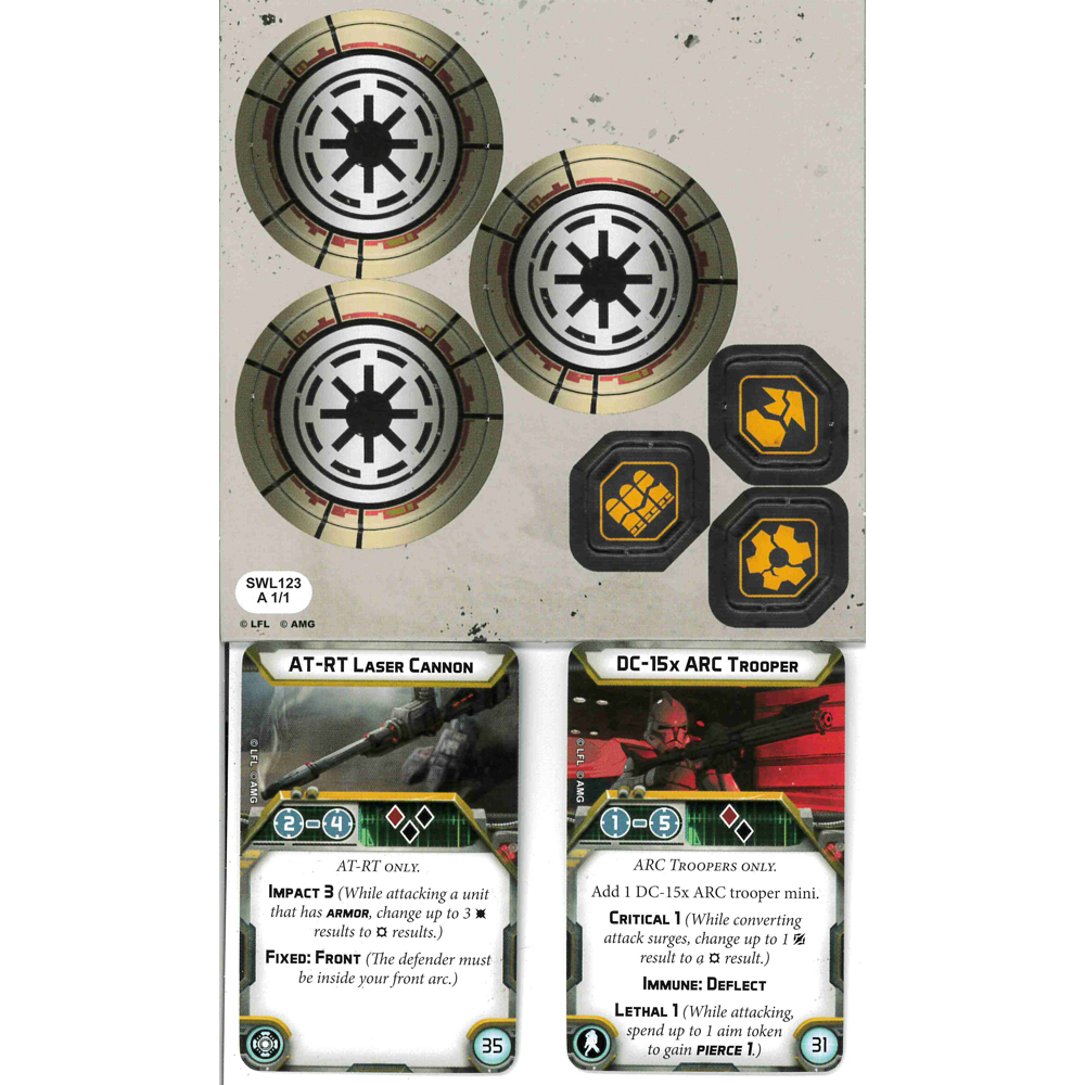 Star Wars: Legion - Battle Force Starter Set - 501st Legion - Replacement Kit