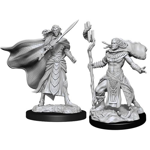 Magic Unpainted Minis: W2 Elf Fighter & Cleric