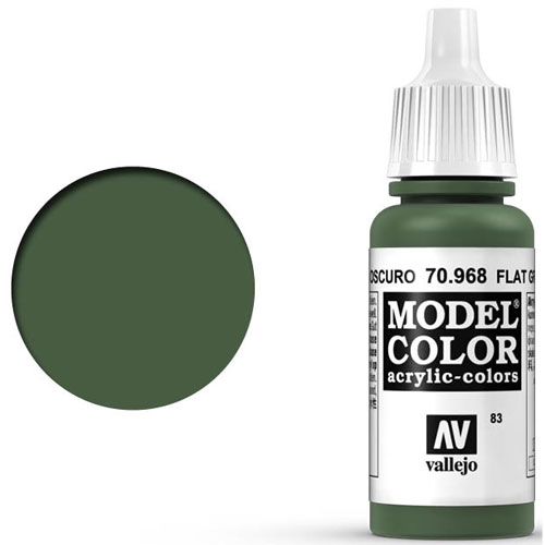 Vallejo Model Color Paint: Flat Green