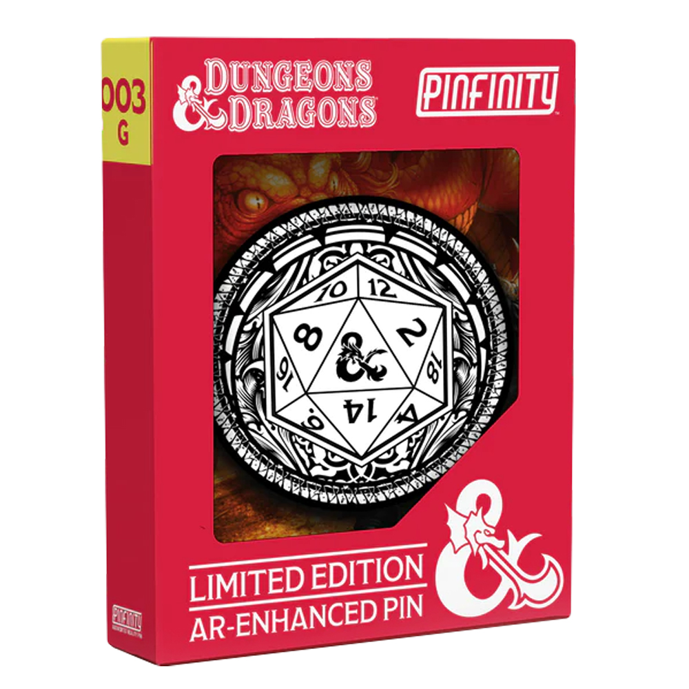 D&D Augmented Reality Pin: d20 (Glow in the Dark)