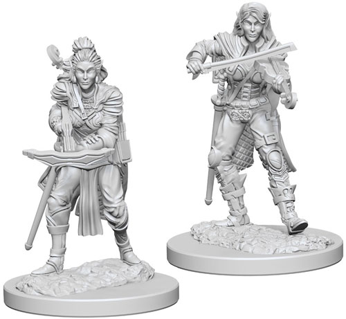 Pathfinder Battles Deep Cuts Unpainted Minis: W4 Female Elf Bard