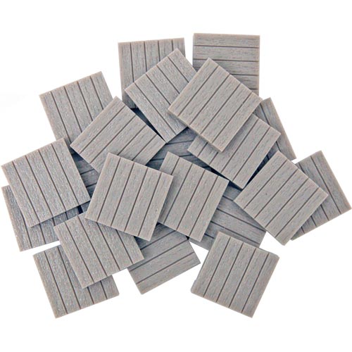 Monster Adventure Terrain: Unpainted - Wood Plank Tiles (50)