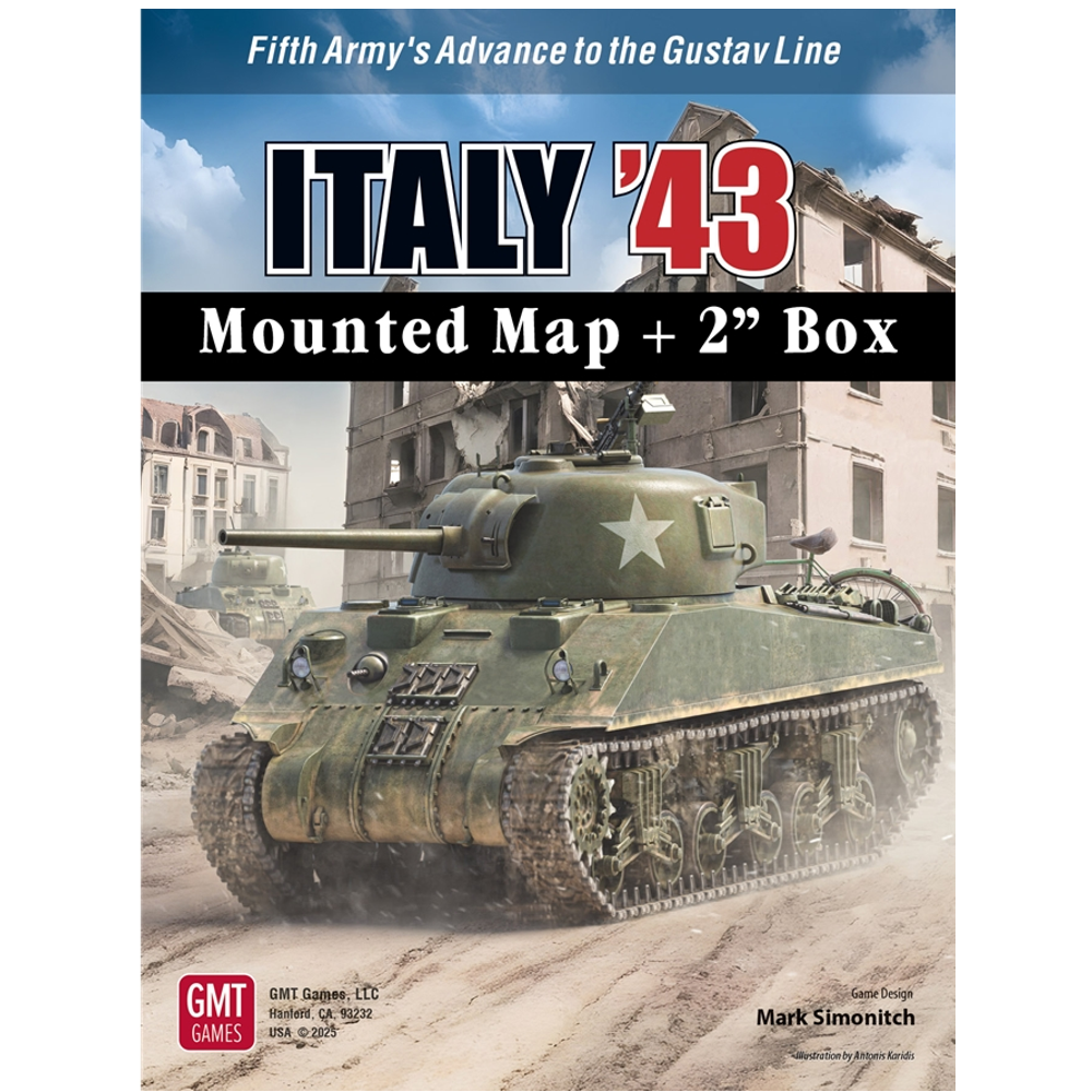Italy '43: Mounted Map & 2-Inch Box