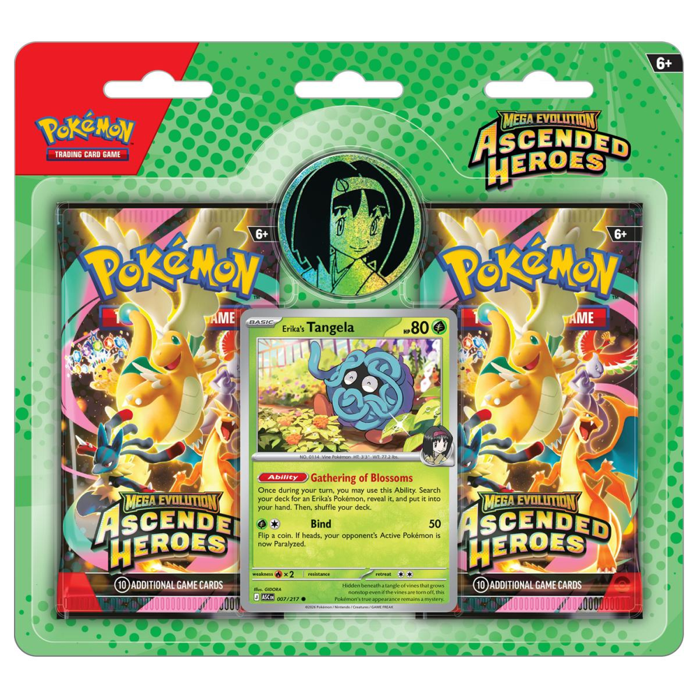 Pokemon TCG: Ascended Heroes - 2-Pack Blister (Erika's Tangela) (New Arrival)