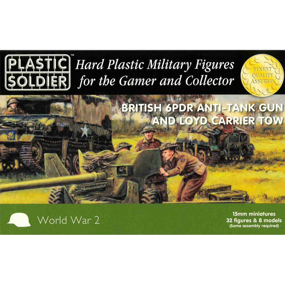 15mm Scale WW2: British 6pdr Anti-Tank Gun & and Lloyd Carrier Tow