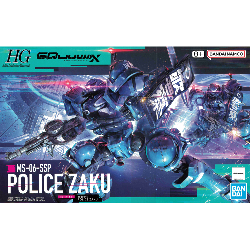 Gundam Model Kit 1/144: High Grade (HG) GQuuuuuuX - MS-06-SSP Police Zaku