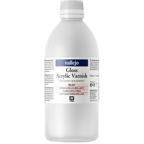 Vallejo: Gloss Acrylic Varnish (500ml)