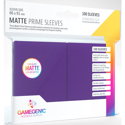 Matte Prime Sleeves: Purple (100)