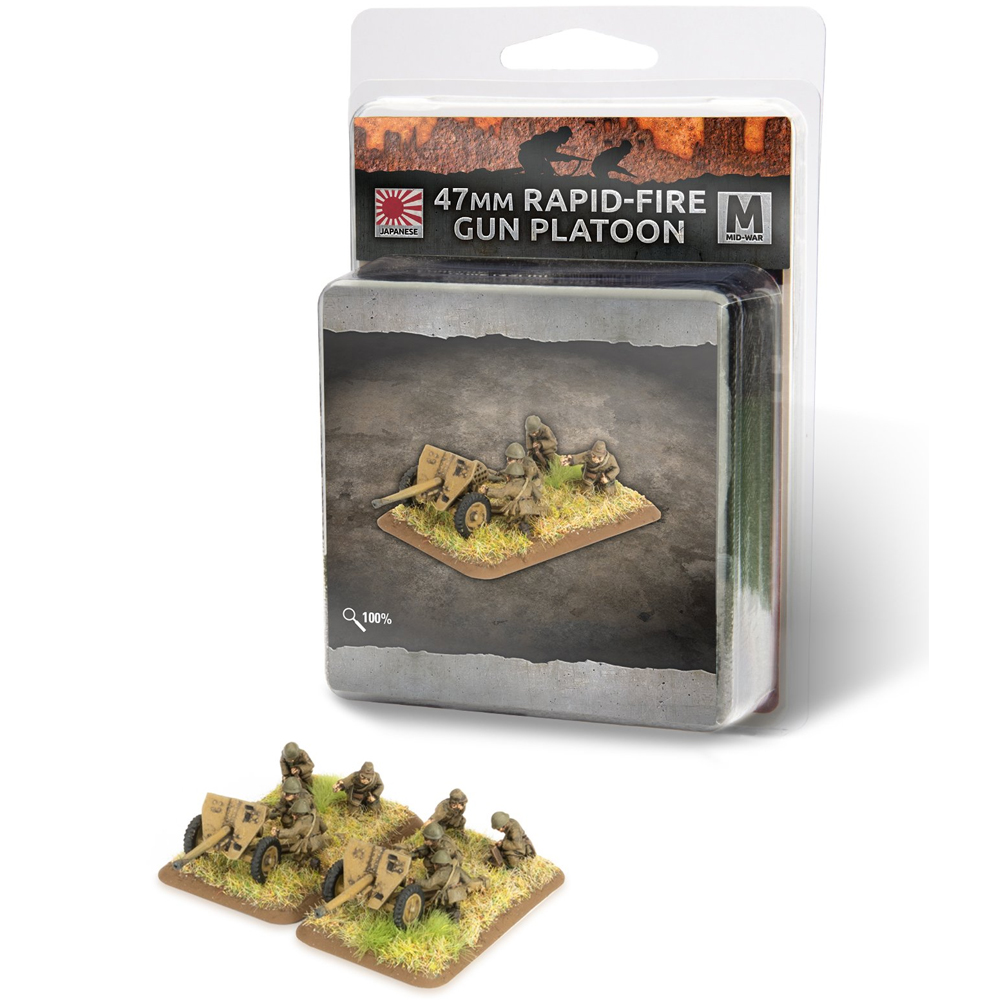 Flames of War WW2: Japanese - 47mm Rapid-fire Gun Platoon