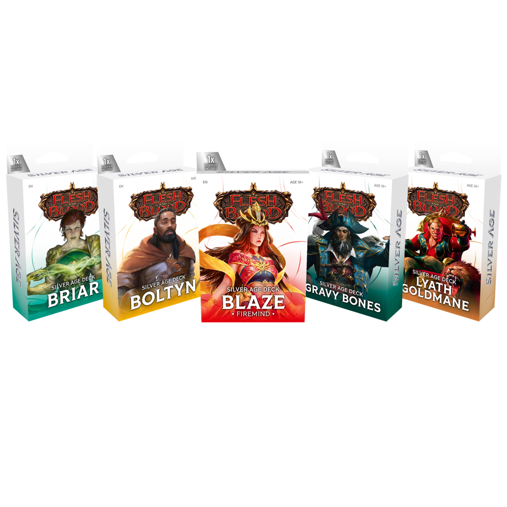 Flesh & Blood TCG: Silver Age Chapter 3 Deck - Set of 5 (Preorder)