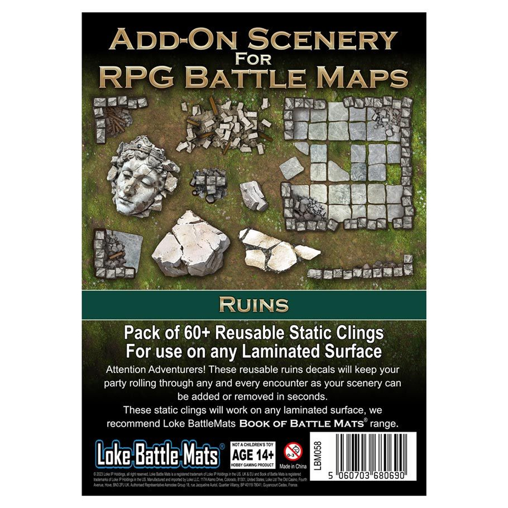 Add-on Scenery for Battle Maps: Ruins