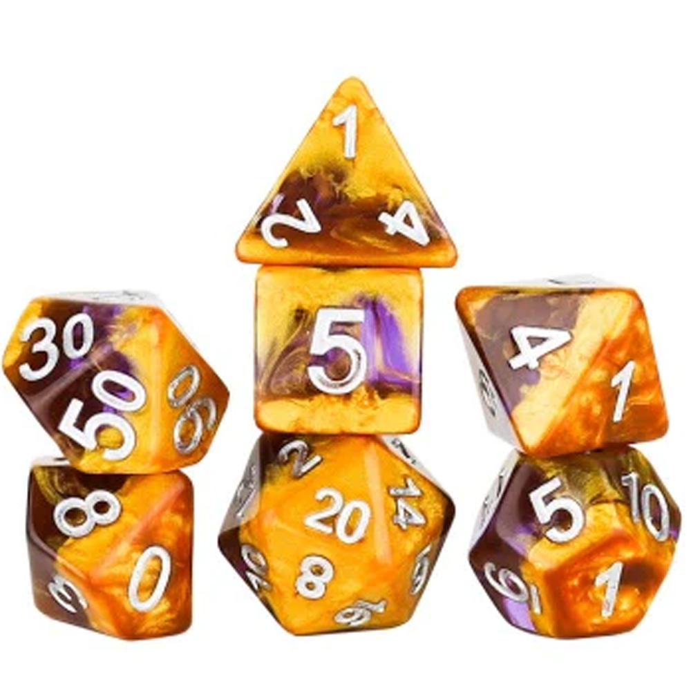 Polyhedral Dice Set: Amethyst Geode (7) (Last Chance)
