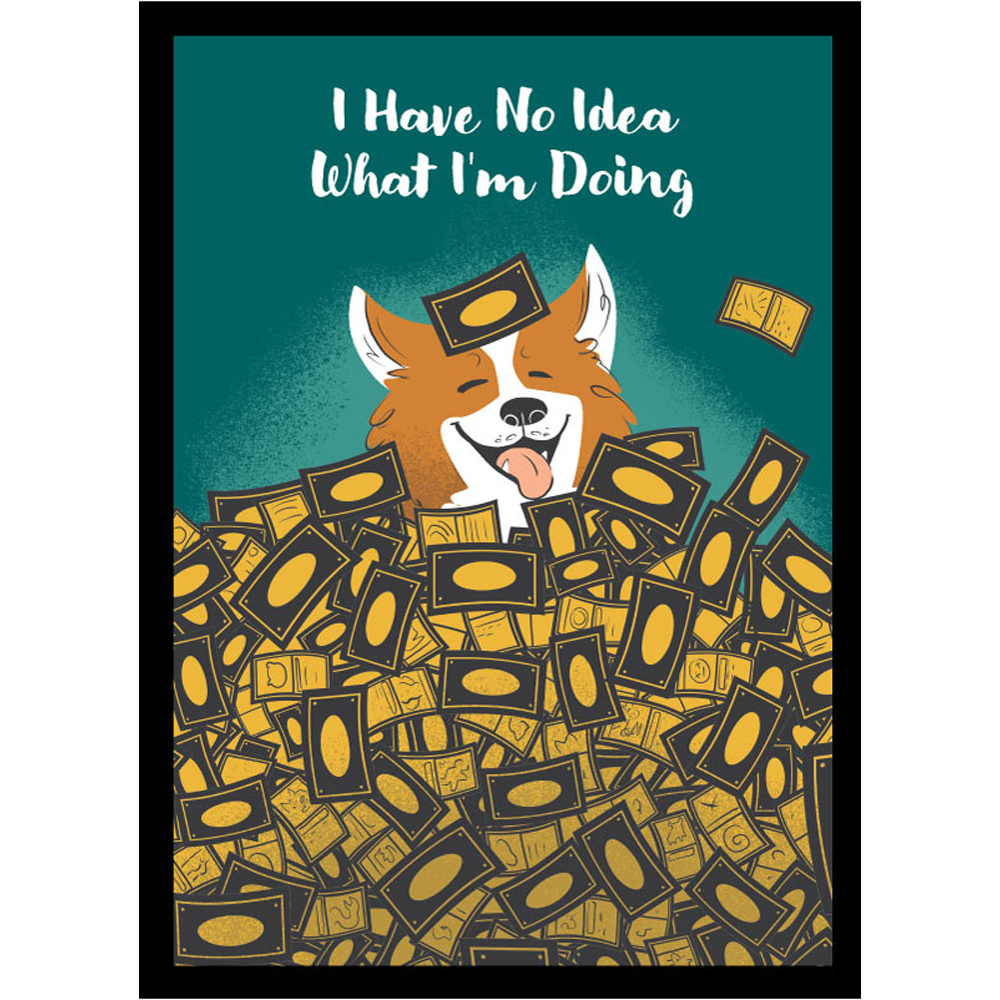 Legion Black Core Sleeves: No Idea Corgi (50)