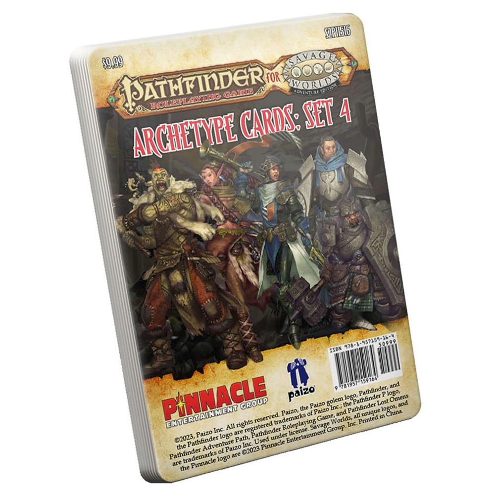 Pathfinder for Savage Worlds RPG: Archetype Cards - Set 4 (Clearance)