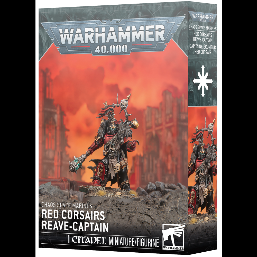 Warhammer 40K: Chaos Space Marines - Red Corsairs Reave-Captain (Preorder)