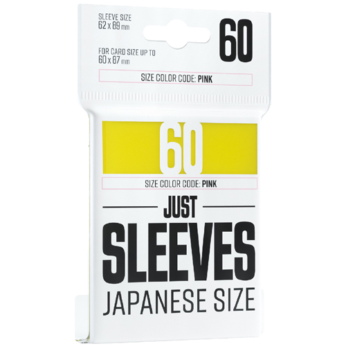 Just Sleeves: Japanese Size - Yellow (60)