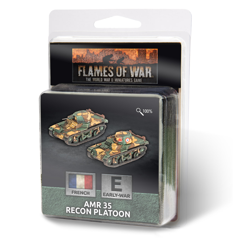 Flames of War WW2: French - AMR 35 Recon Platoon (Preorder)