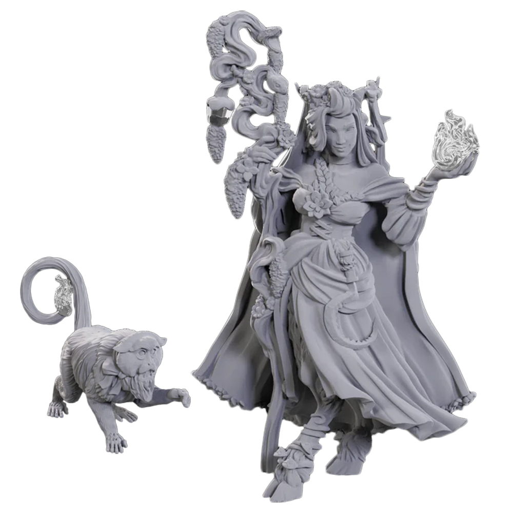 Critical Role Unpainted Minis: Fearne Calloway & Mister