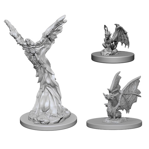 D&D Nolzur's Marvelous Unpainted Minis: W1 Familiars (Firebat, Pseudo-dragon, Imp)