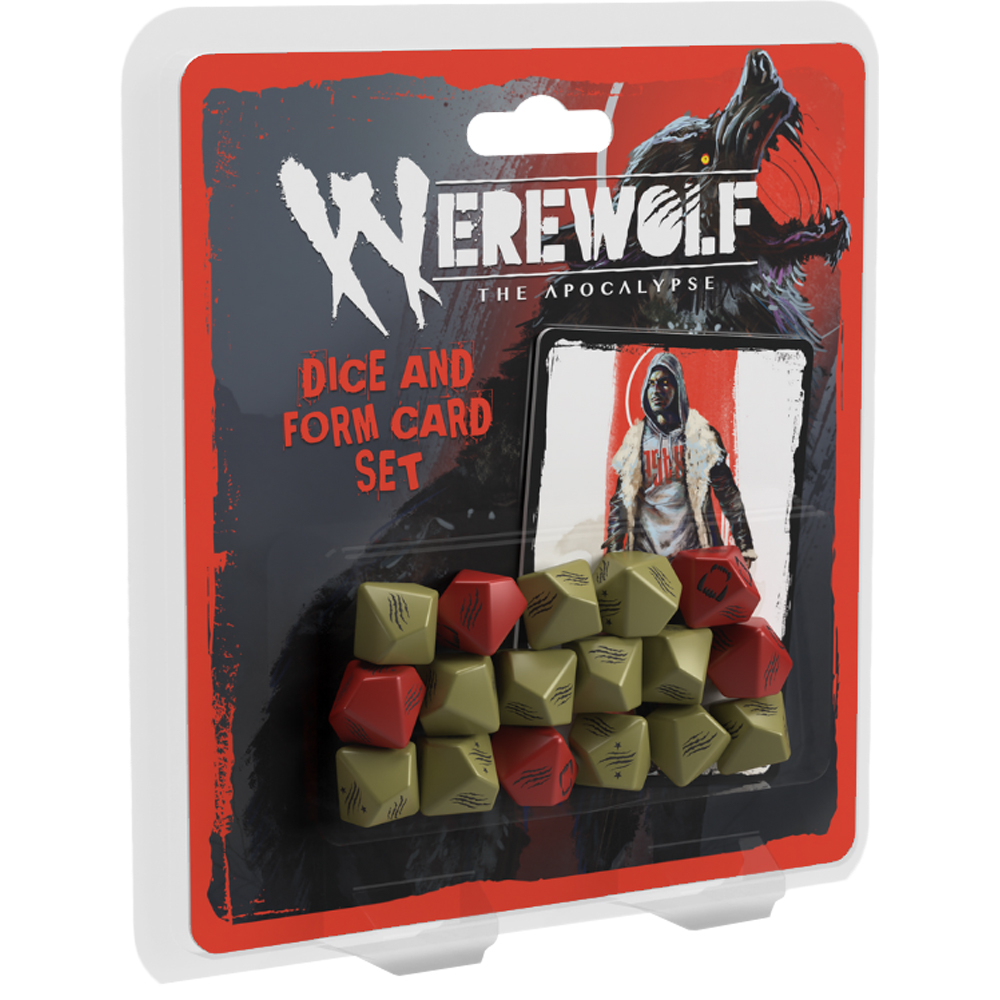 Werewolf: The Apocalypse 5E RPG: Dice & Form Card Set