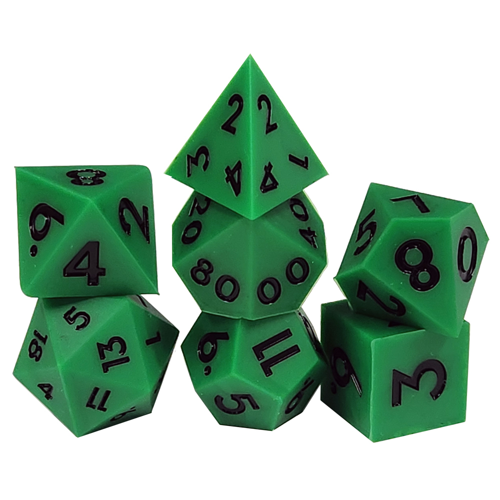 Game Plus Products 16mm Bouncy Silicone Dice: Green (7)