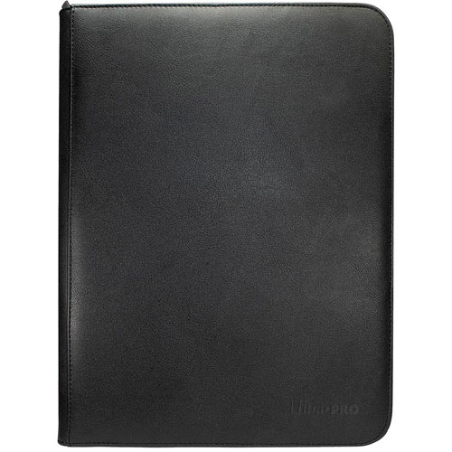 Vivid 9-Pocket Zippered Pro-Binder: Black